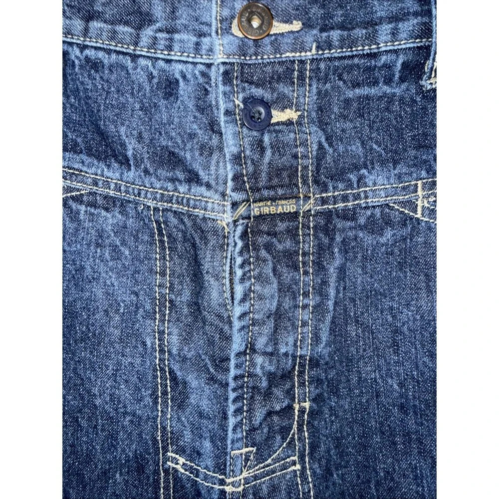 Vintage‎ Marthe Francois Brand X 34M Baggy Wide Leg Y2K Skater Blue Denim